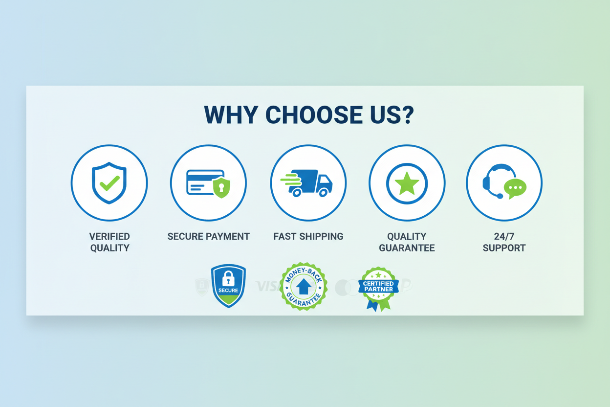 why choose us? with trusted logo